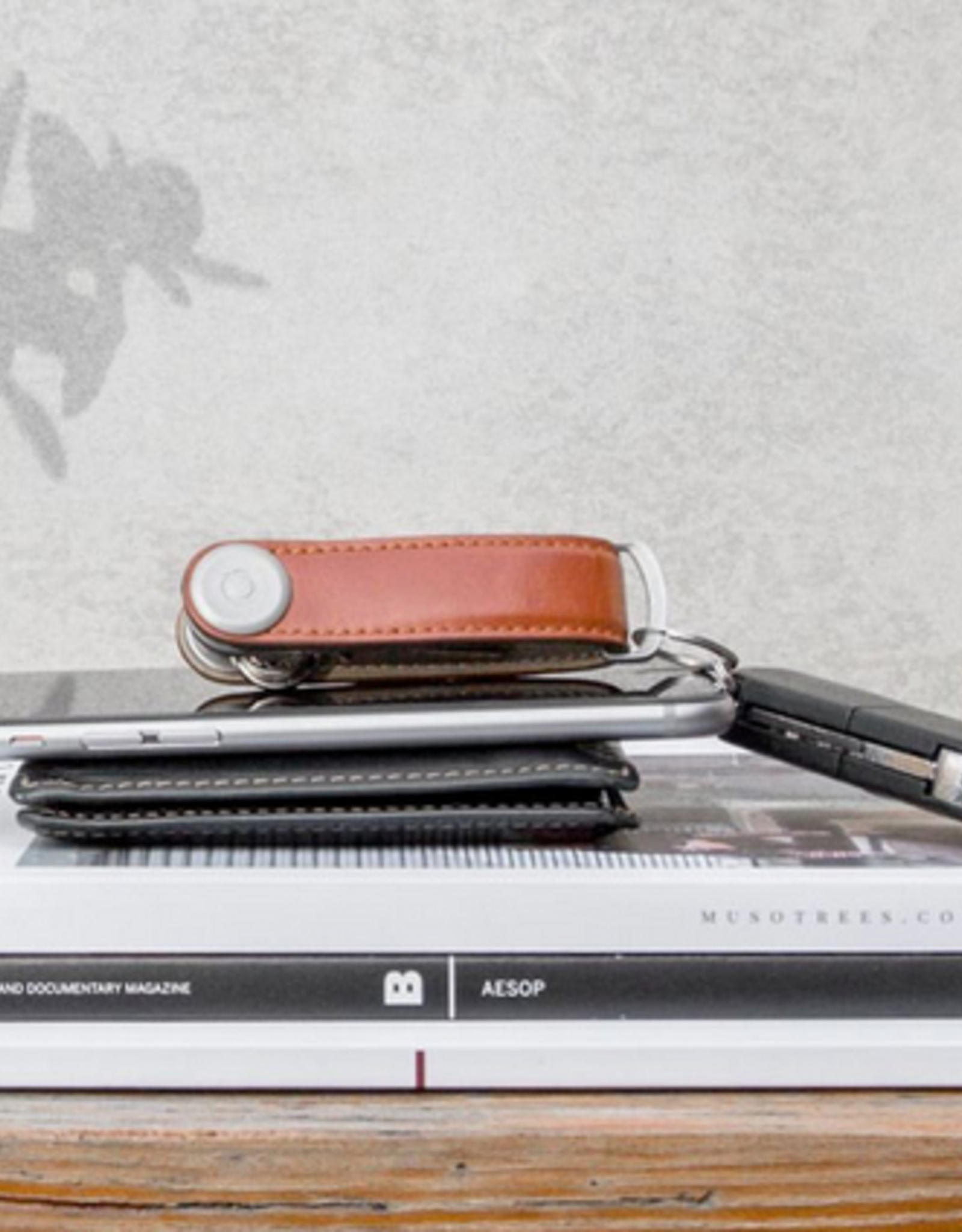 Orbitkey Key organiser - Cognac/Tan