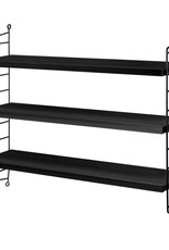 String Furniture String Pocket - Black stained ash / black