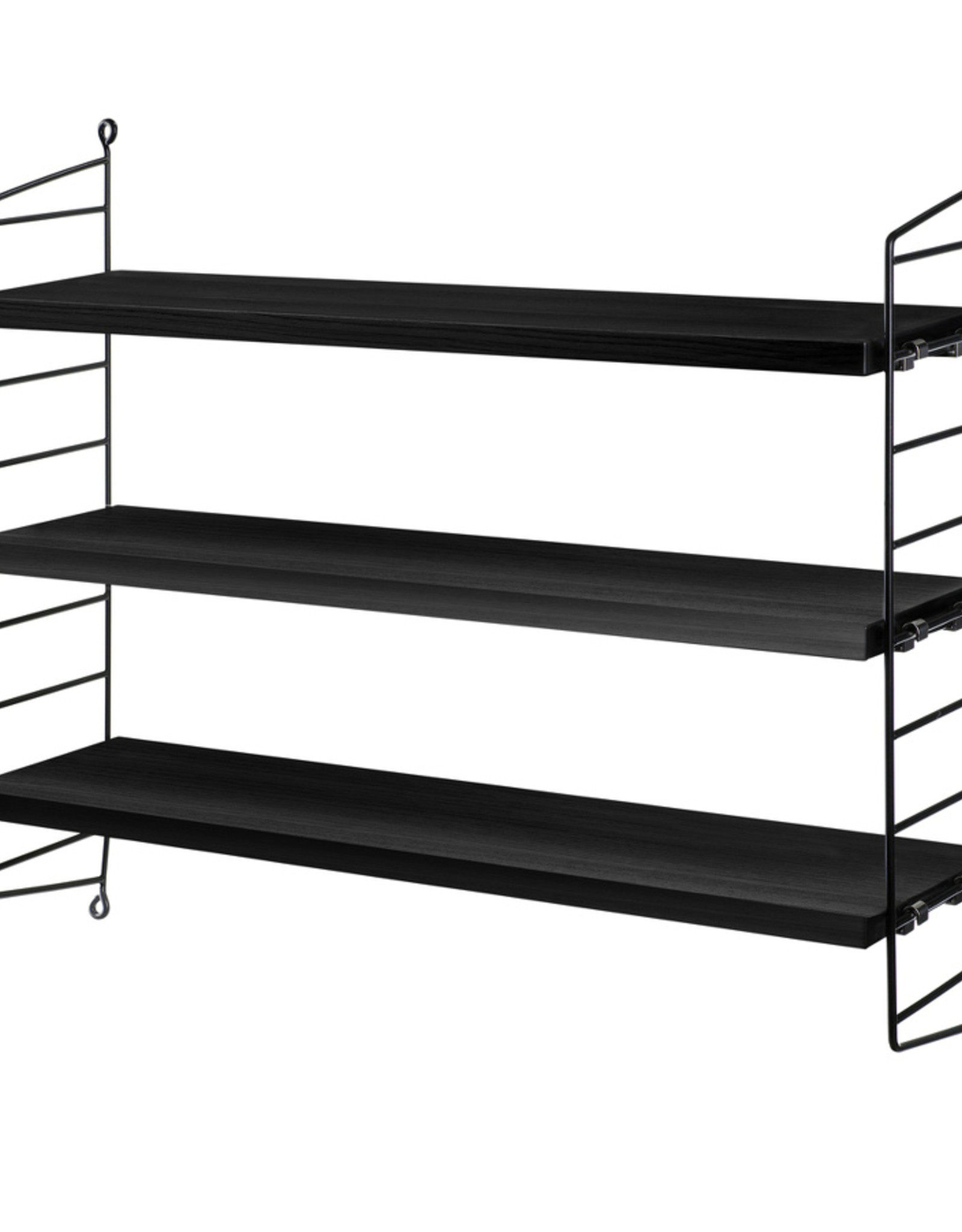 String Furniture String Pocket - Black stained ash / black