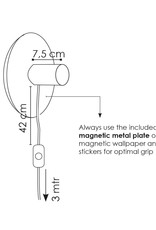 Groovy Magnets Magnetische lampenhouder black