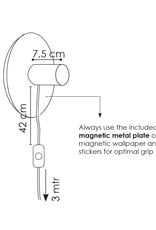 Groovy Magnets Groovy Magnets - Magnetische lampenhouder wit