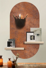 Groovy Magnets Magneetsticker- ovaal ferro/rusty brown