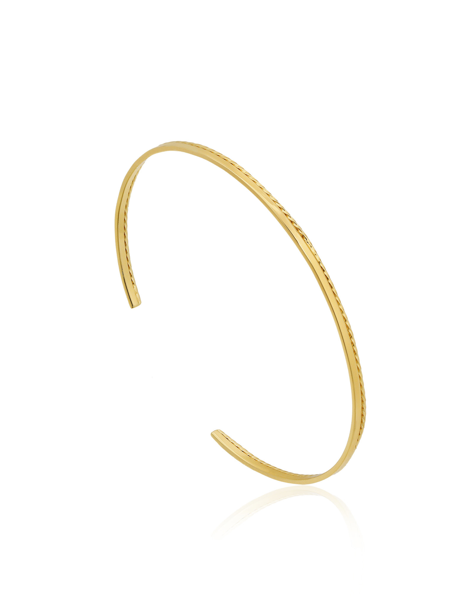 Ania Haie - Twist cuff bracelet gold