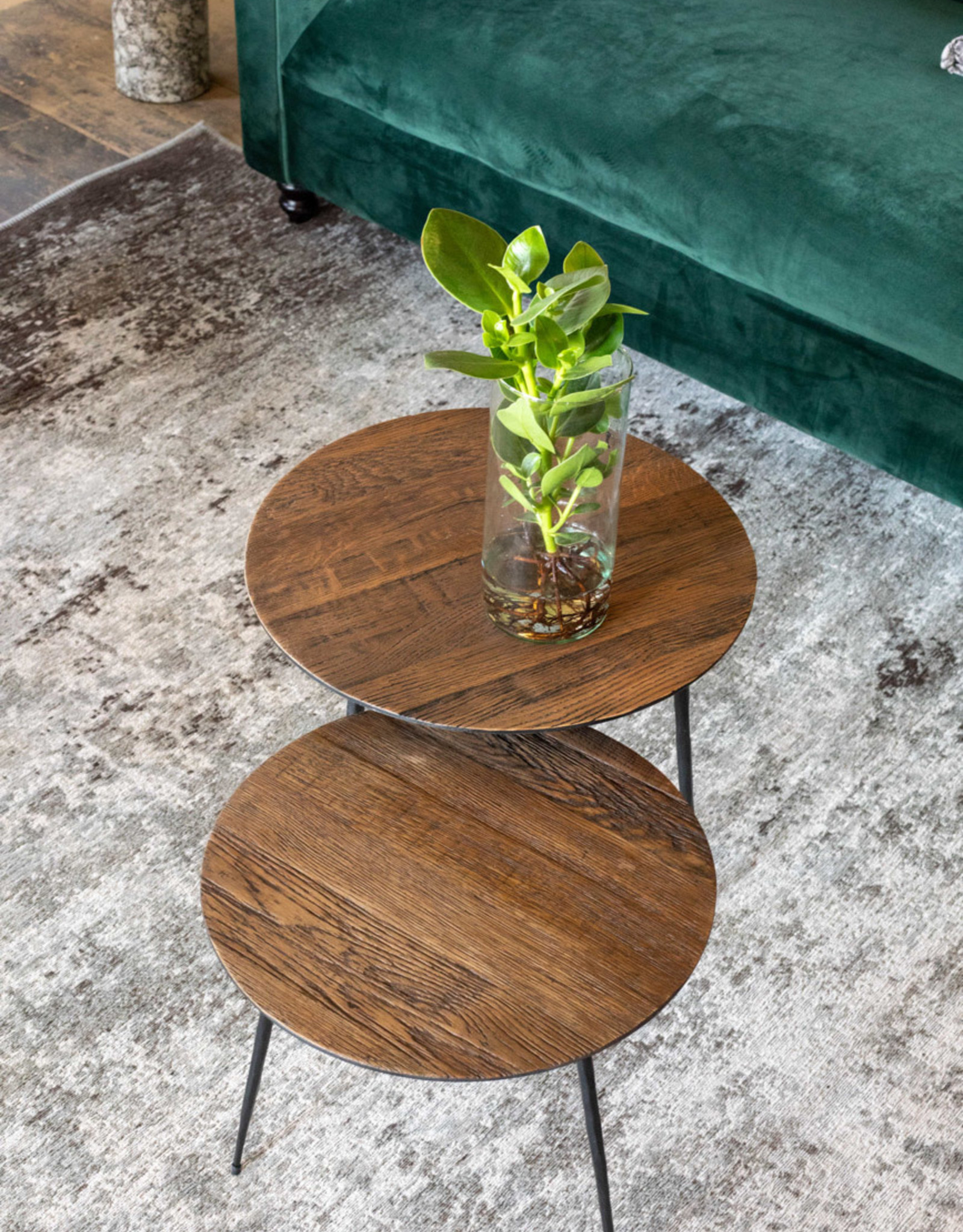 Side table pepper brown 40