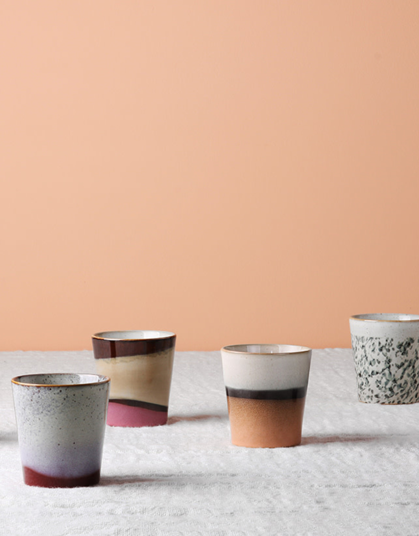 HKliving Koffiemok - 70s ceramics - Tornado