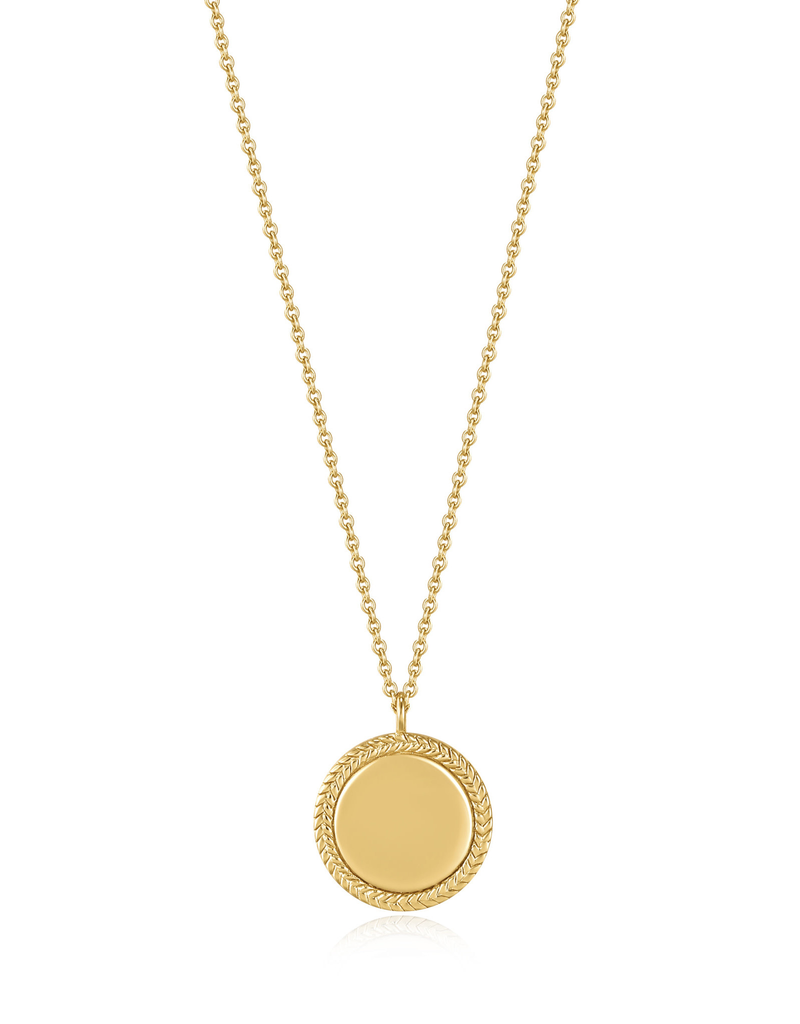 Ania Haie Ketting - Rope disc - goud