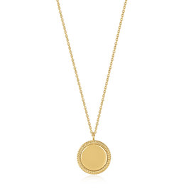 Ania Haie Ketting - Rope disc - gold