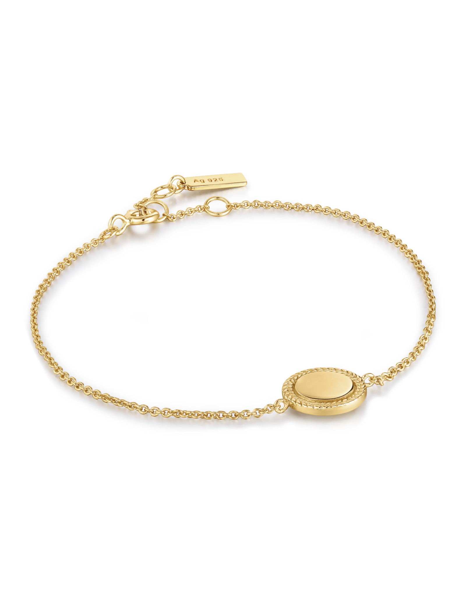 Ania Haie Armband - Rope disc - goud