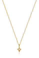 Ania Haie Ketting - star kyoto opal pendant - goud