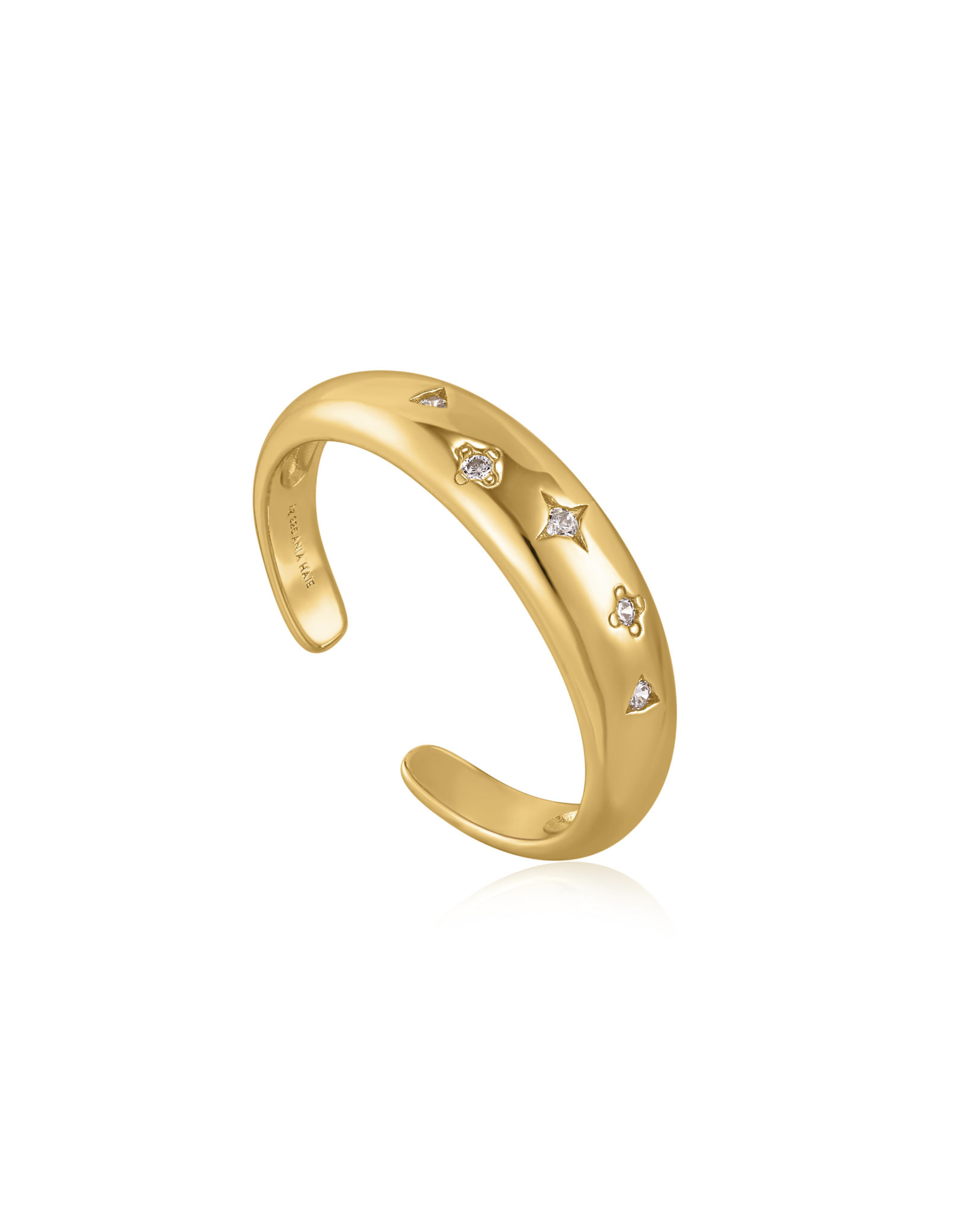 Ania Haie Ania Haie - Ring - Gold scattered stars adjustable