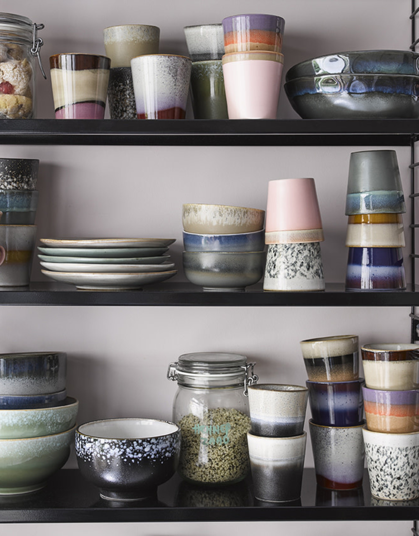 HKliving Dessertbord - 70s ceramics - Moss