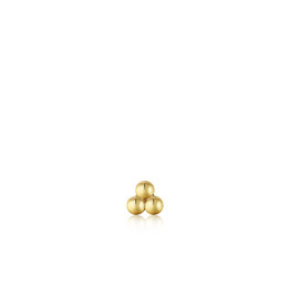 Ania Haie Ania Haie - Gold triple ball barbell single earring