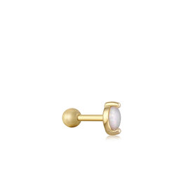 Ania Haie Ania Haie - Oorbel - Gold kyoto opal marquise barbell single