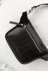 O My Bag Beck's bum bag - black classic croco