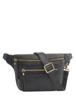 O My Bag Beck's bum bag - black classic croco