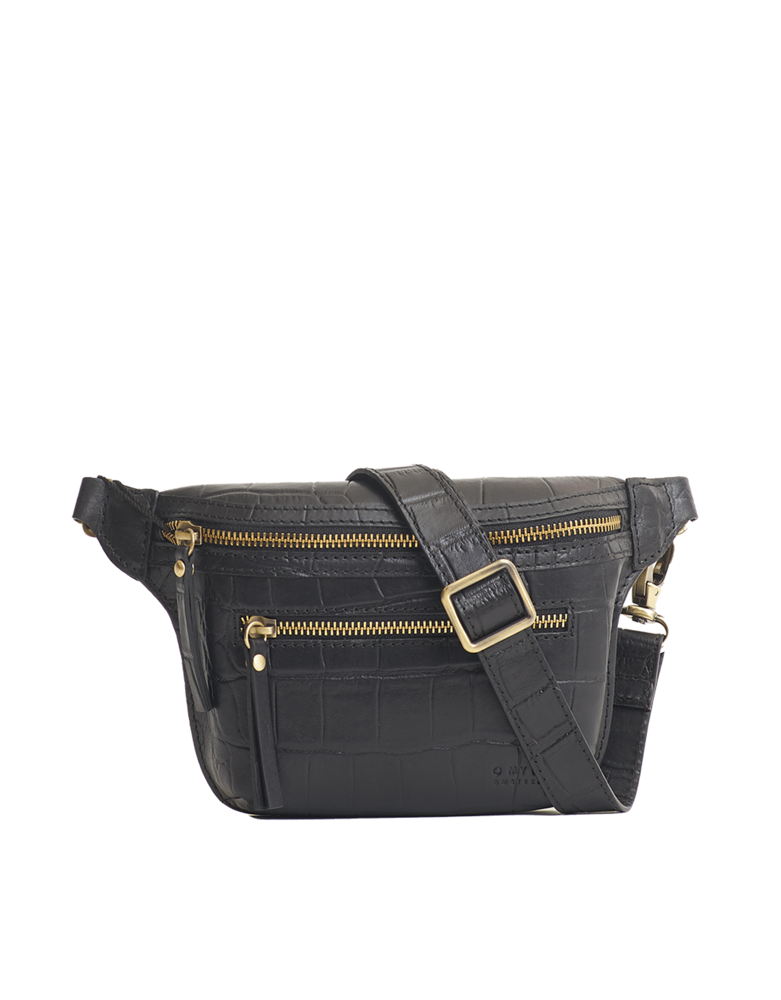 O My Bag Beck's bum bag - black classic croco