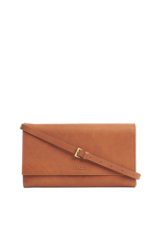 O My Bag Kristy clutch Bag - strombli  cognac leather
