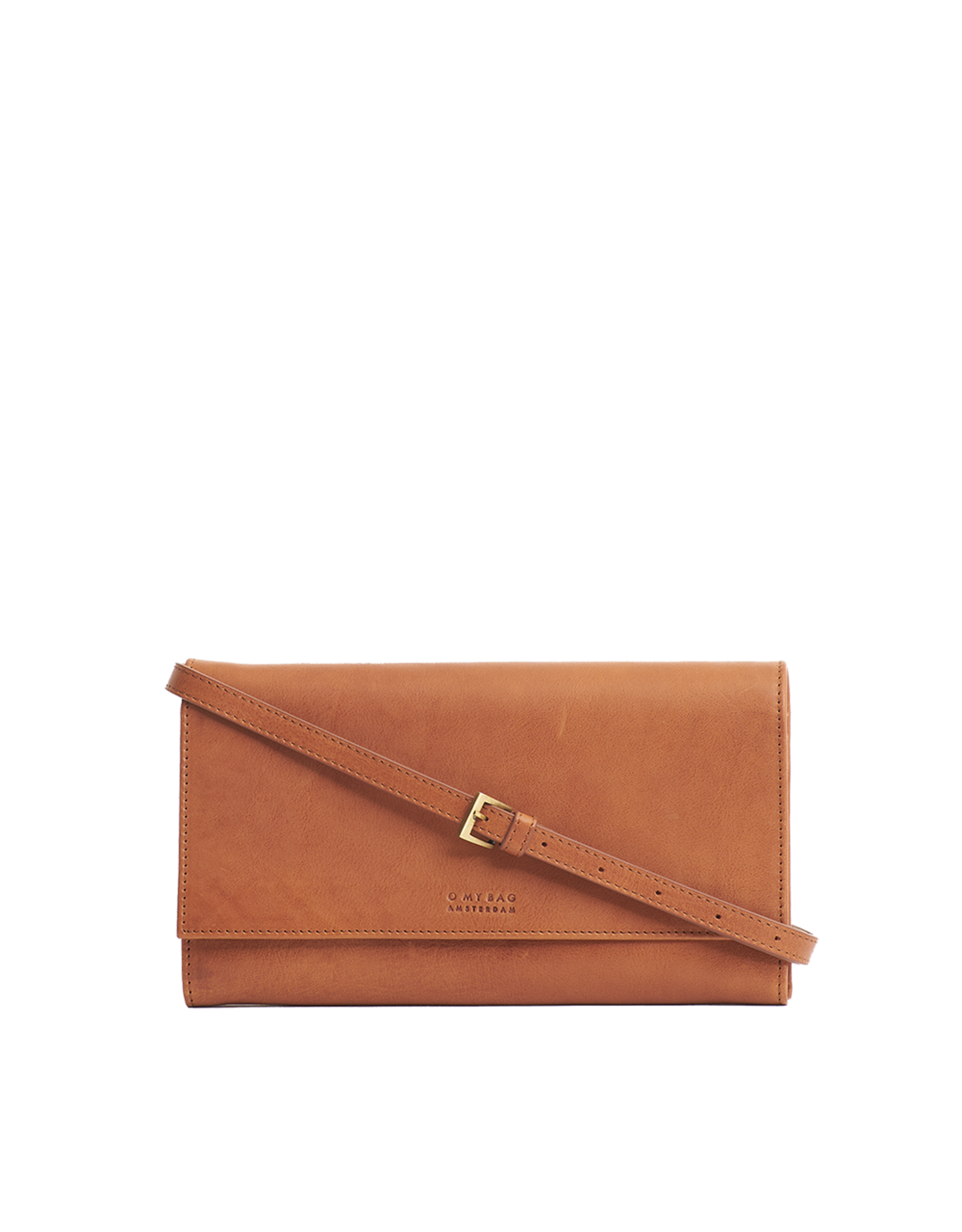 O My Bag Kristy clutch - strombli  cognac leather