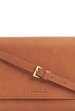 O My Bag Kristy clutch - strombli  cognac leather