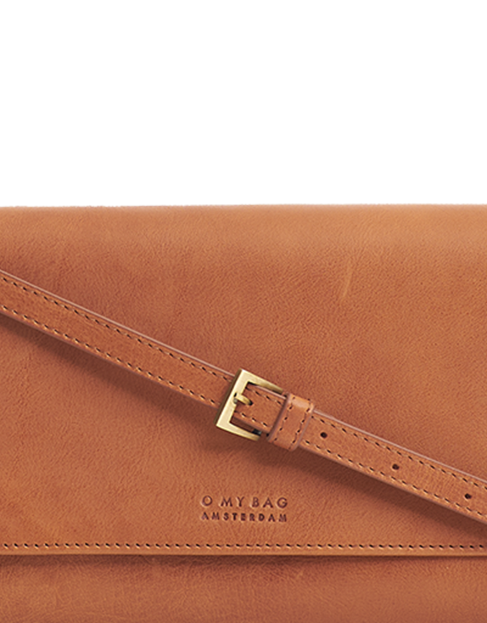 O My Bag Kristy clutch - strombli  cognac leather