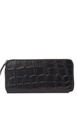 O My Bag Sonny Long Wallet - black croco classic leather