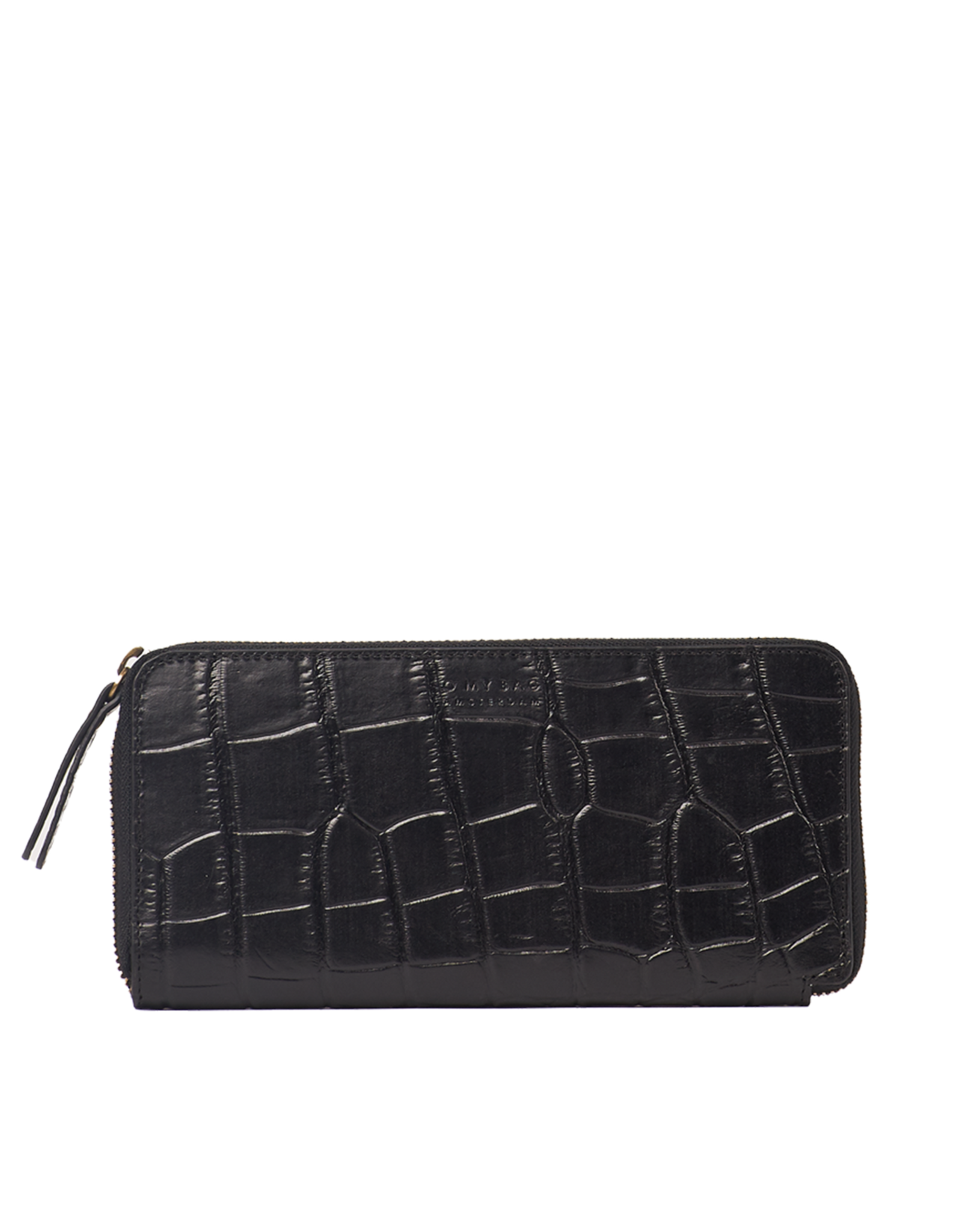 O My Bag Sonny Long Wallet - black croco classic leather