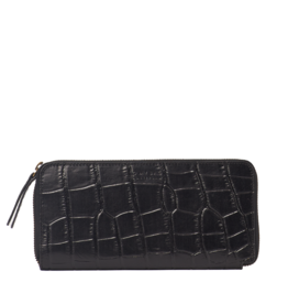 O My Bag Sonny Long Wallet - black croco classic leather