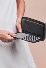O My Bag Sonny Long Wallet - black croco classic leather