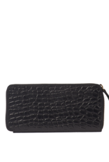 O My Bag Sonny Long Wallet - black croco classic leather