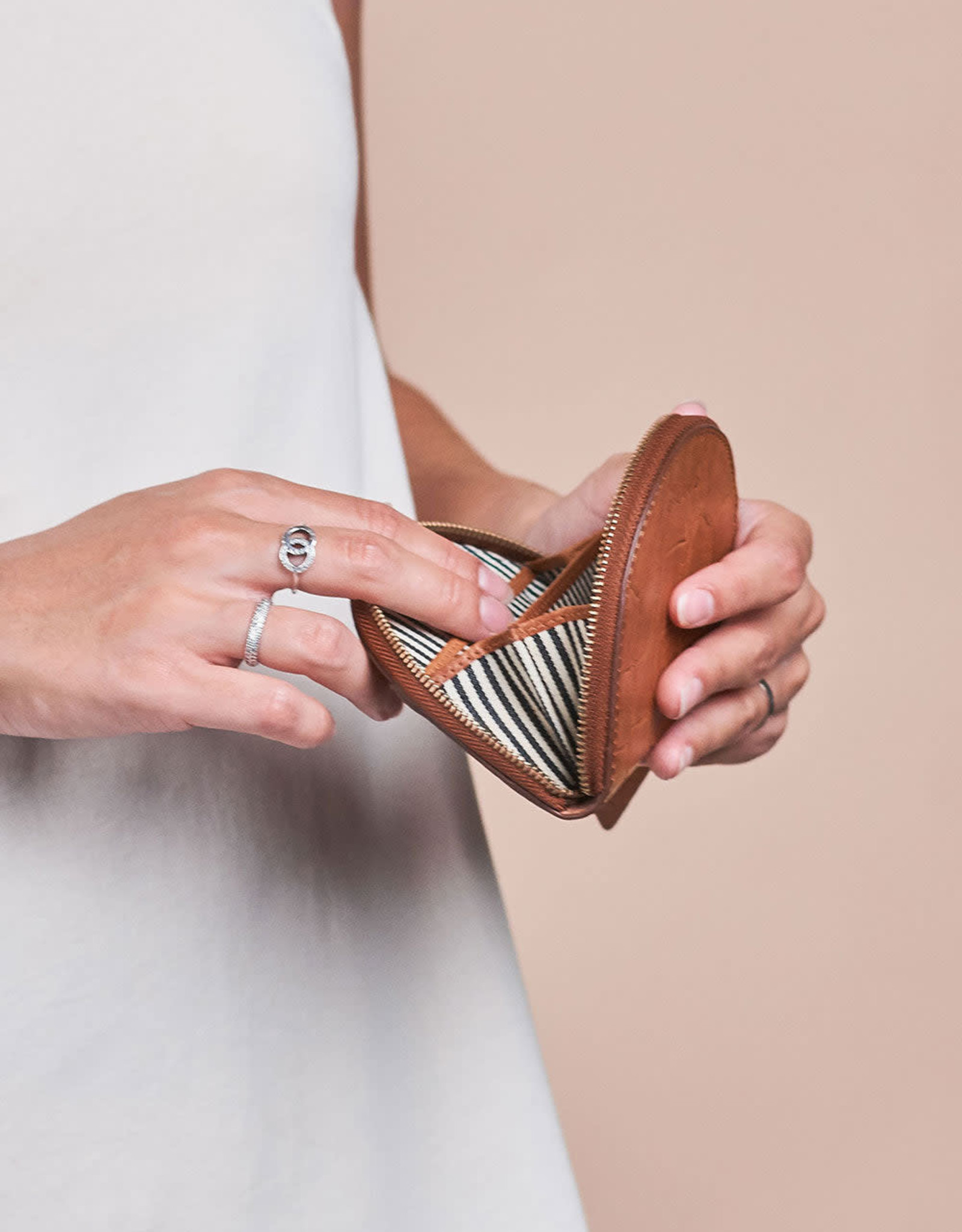 O My Bag Laura coin purse - cognac croco classic leather