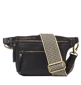 O My Bag Beck's bum bag - black stromboli leather