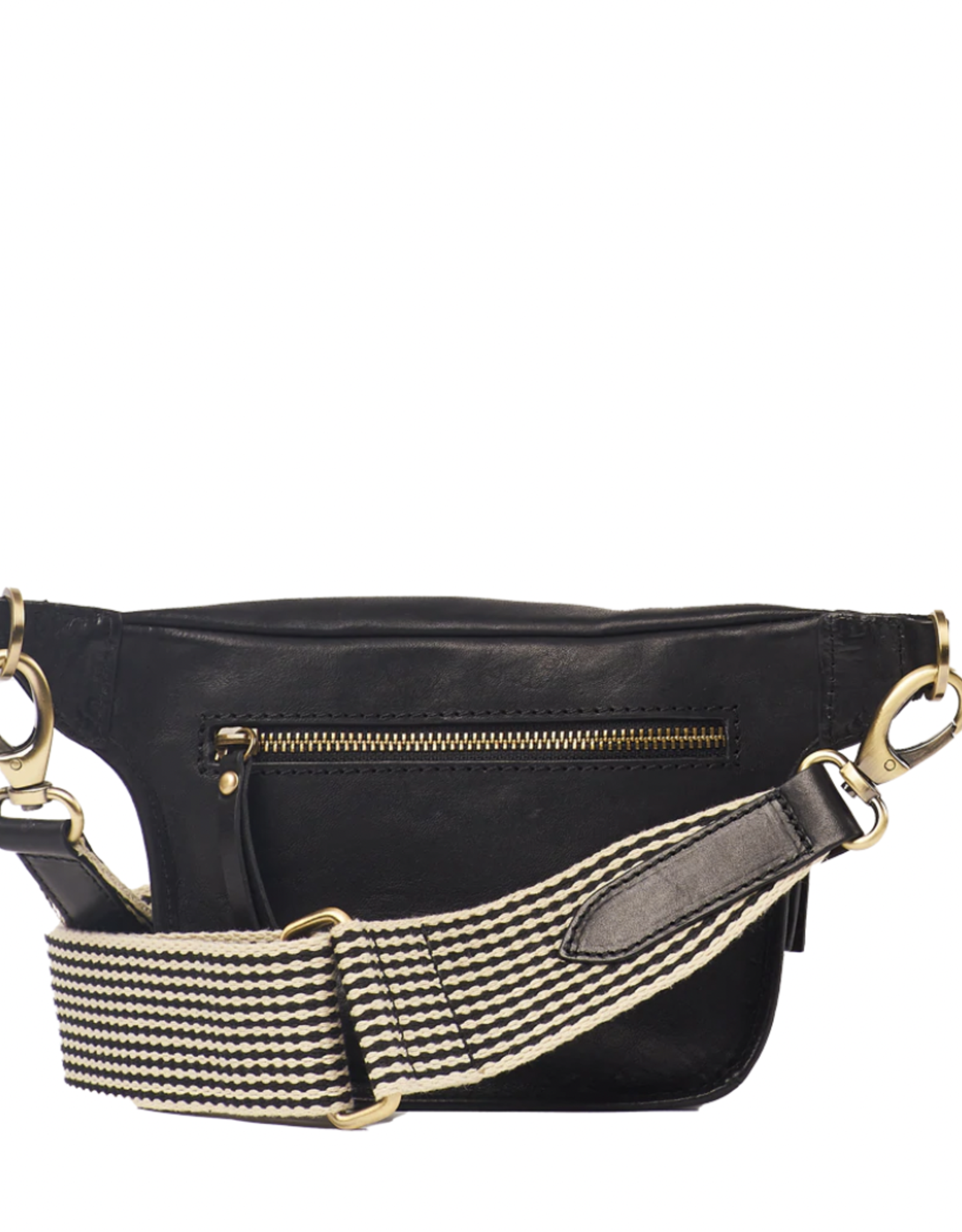 O My Bag Beck's bum bag - black stromboli leather