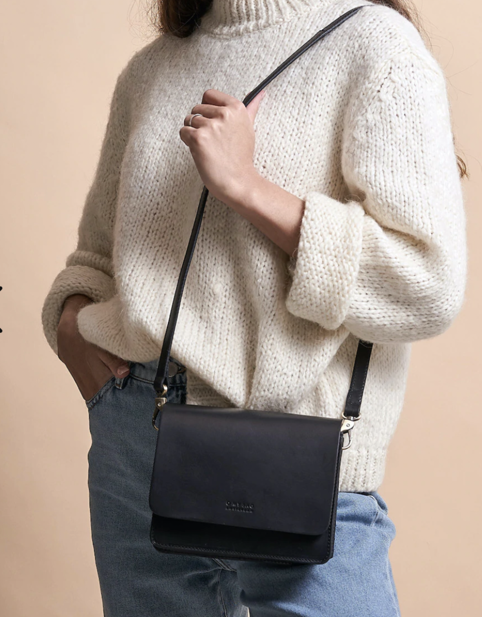 O My Bag Audrey mini black checkerd classic leather