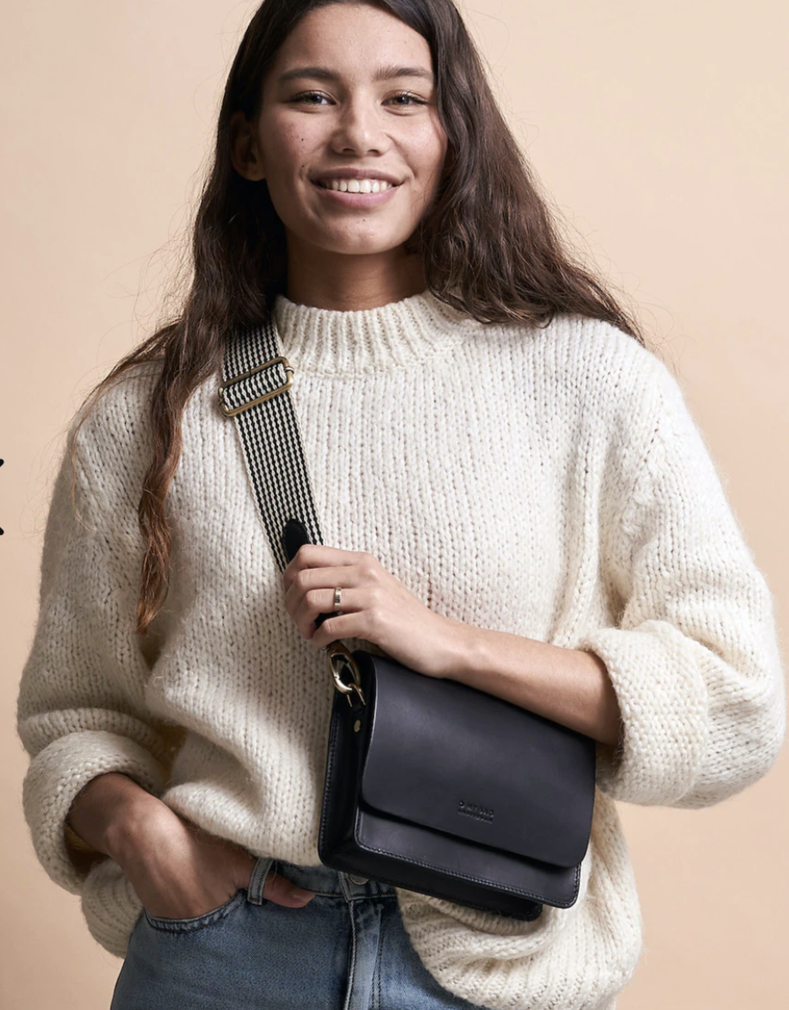 O My Bag Audrey mini black checkerd classic leather