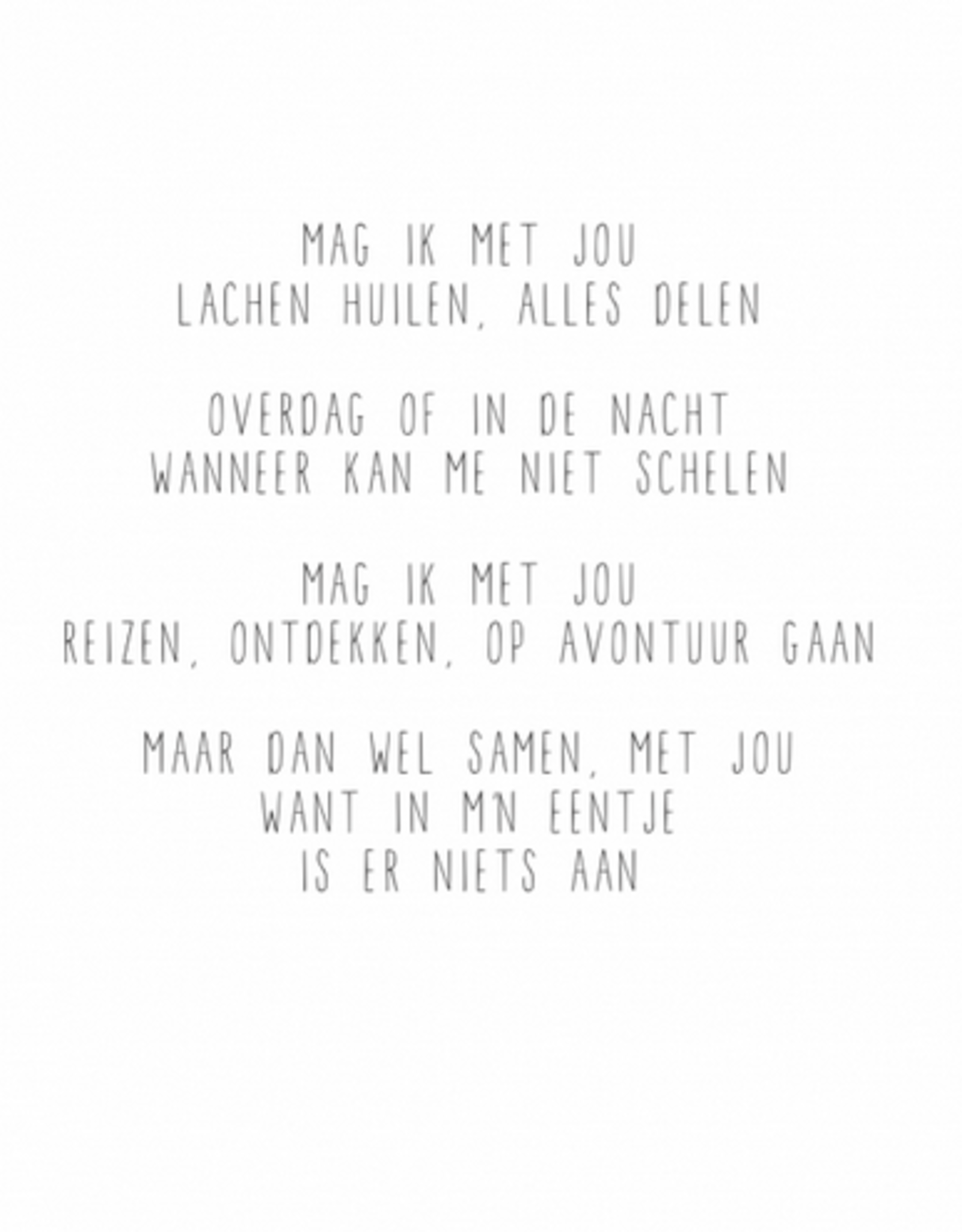 Gewoon Jip Postkaart 'Mag ik met