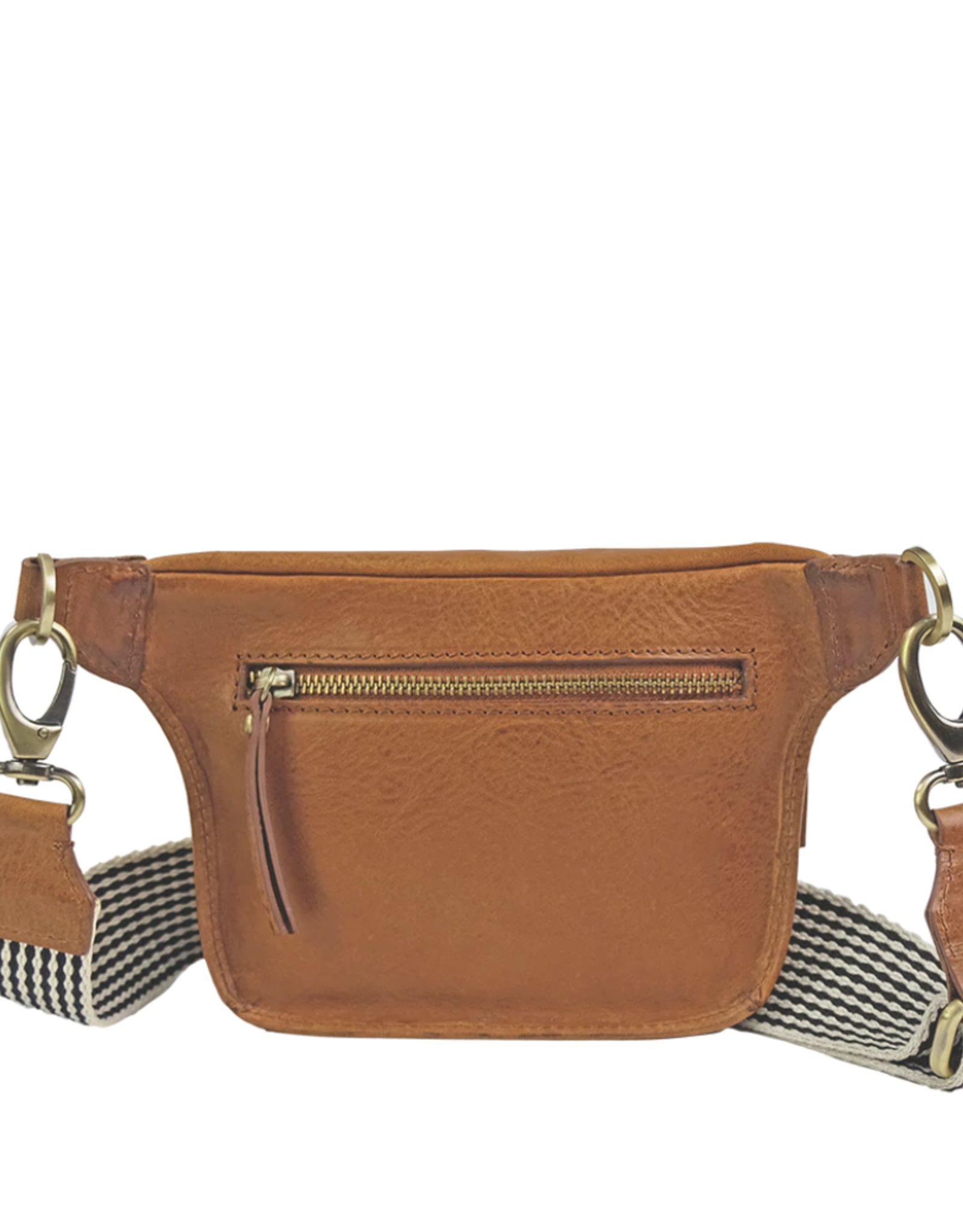 O My Bag O My Bag - Beck's bum bag cognac checkered stromboli leather