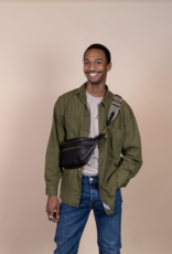 O My Bag Drew Bum bag - black soft grain leather