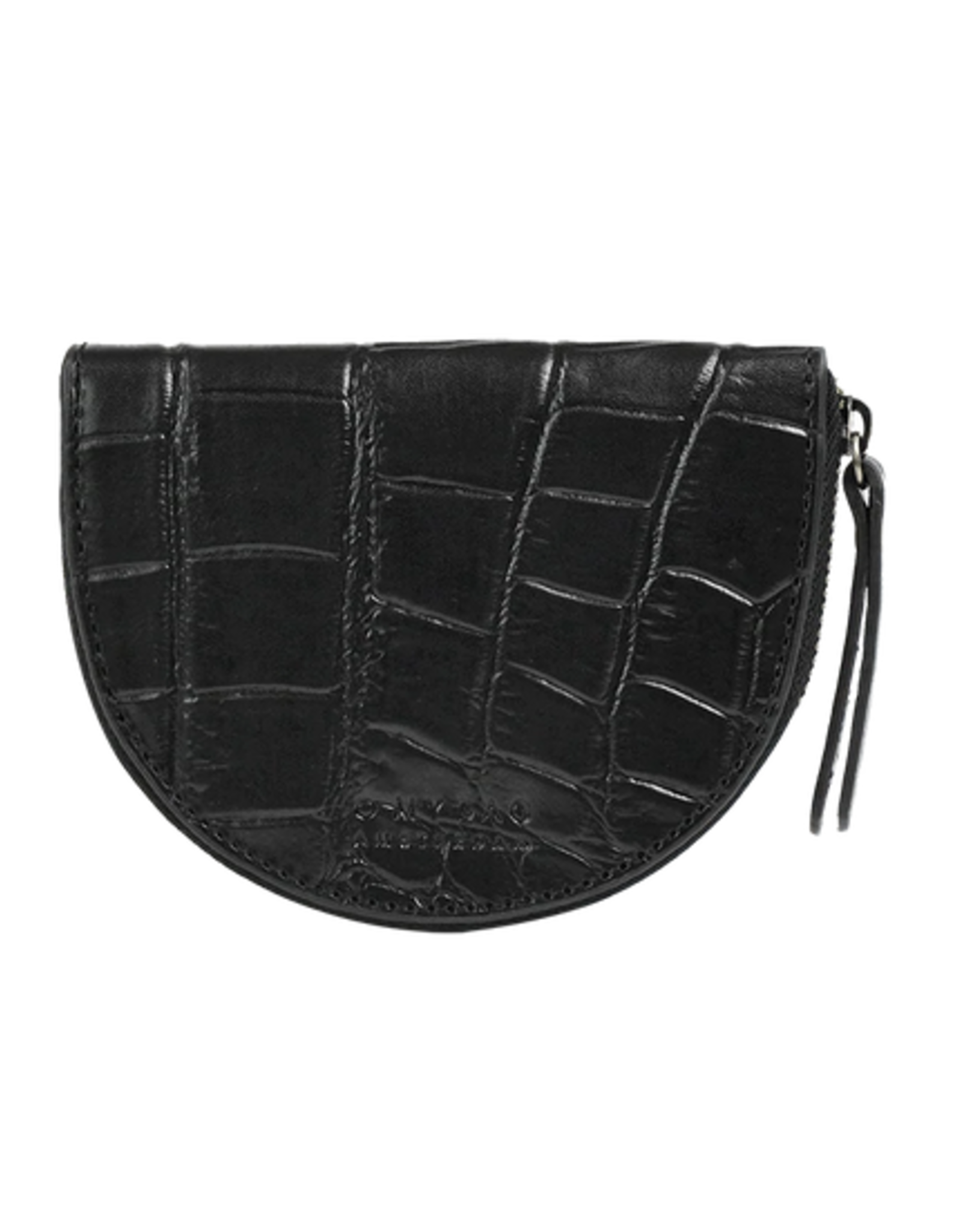 O My Bag Laura coin purse - black croco classic leather