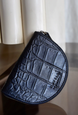 O My Bag Laura coin purse - black croco classic leather