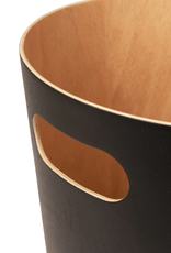 Prullenbak -  Woodrow hout/zwart