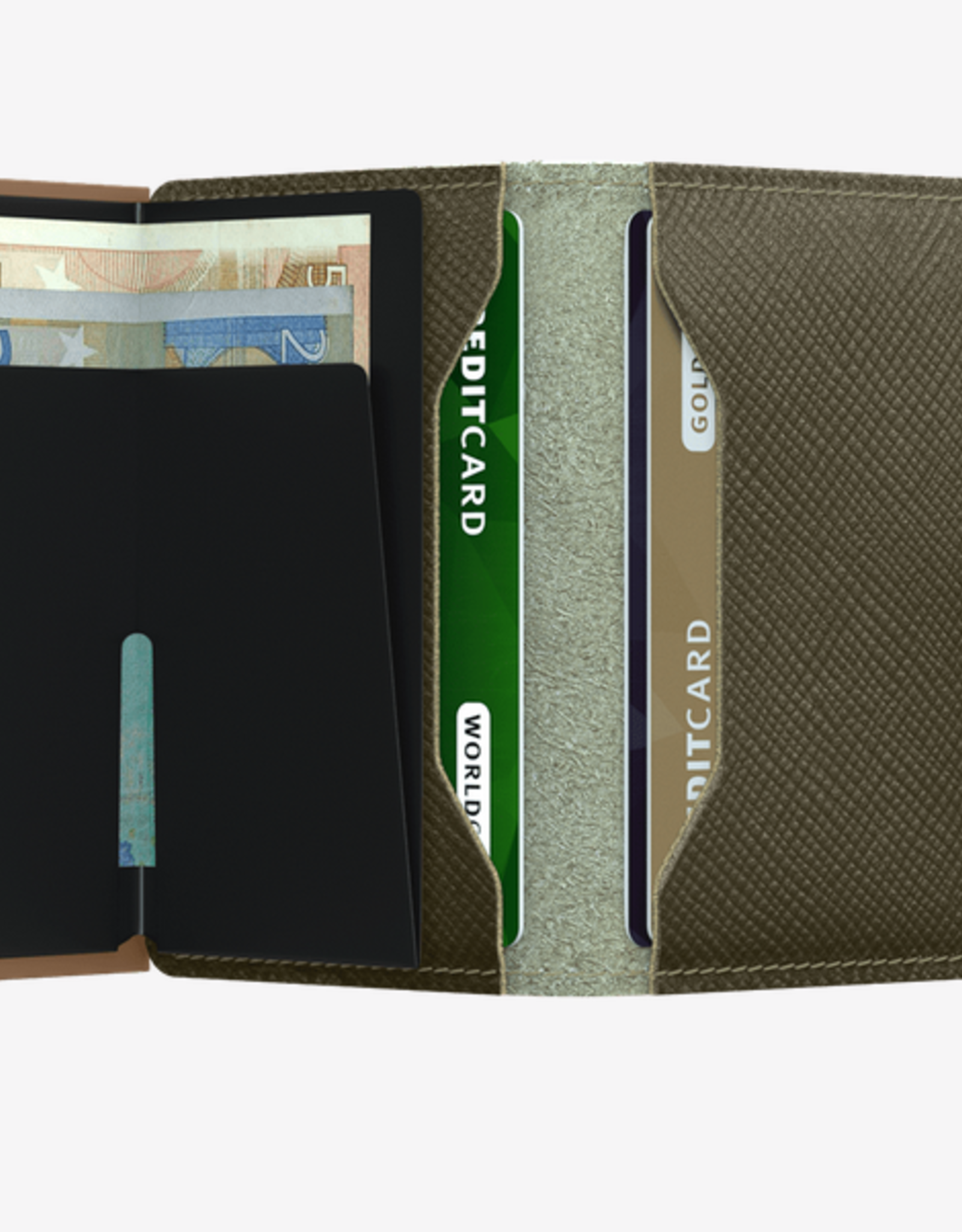 Secrid Miniwallet - Saffiano Olive