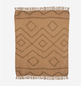 HK Living HK Living - Cotton fringe pattern throw