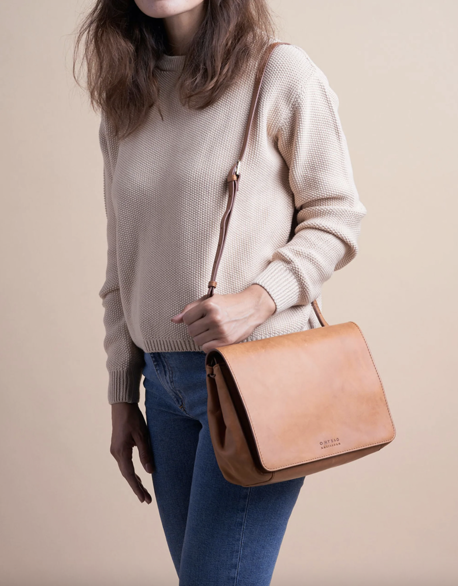 O My Bag The Lucy - cognac classic leather