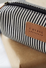 O My Bag Signature Pencil Case - cotton/camel hunter leather