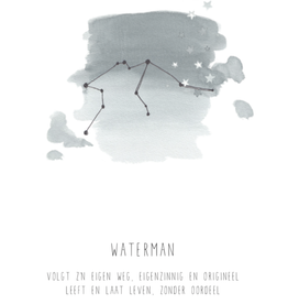 Gewoon Jip Kaart sterrenbeeld - Waterman