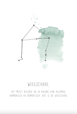 Gewoon Jip Kaart sterrenbeeld - Weegschaal
