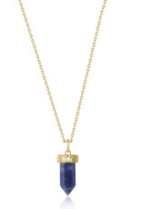 Ania Haie Ania Haie - Ketting -  Lapis point pendant gold