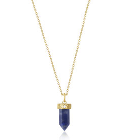 Ania Haie Ketting - Lapis point pendant - goud