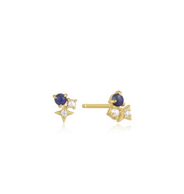 Ania Haie Ania Haie - Oorbellen - Lapis star stud gold