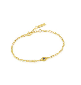 Ania Haie Armband - Lapis evil eye - goud